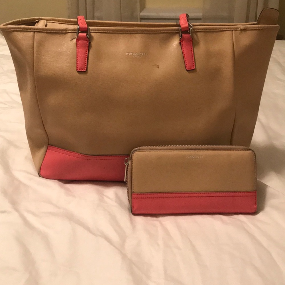 Coach outlet tote bag AND wallet!